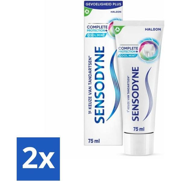 Sensodyne Dentifricio Protezione Completa + Menta Fresca 75 Ml - Confezione Risparmio - 2 Pezzi-image