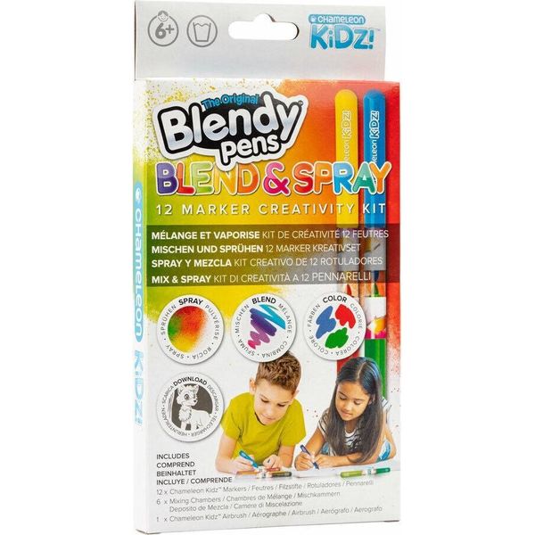 Set Di Cancelleria Blendy Pens Pennarelli Blend E Spray, 12 Pezzi-image