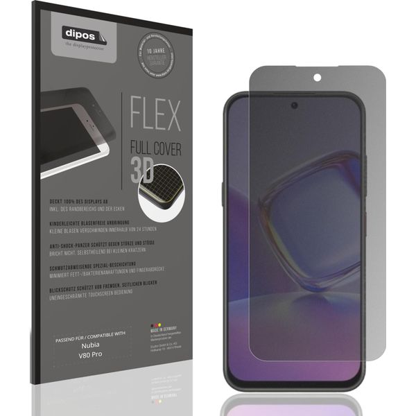 Pellicola Protettiva Privacy Per Nubia V80 Pro Protezione Antiurto Anti-Shock-image