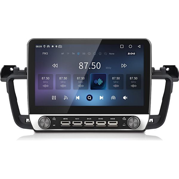 Radio Android Compatibile Con Peugeot 508 2011-2018 Carplay Android Auto Navi Bluetooth Dab+ Telecamera Posteriore 10 Pollici 64 Gb-image