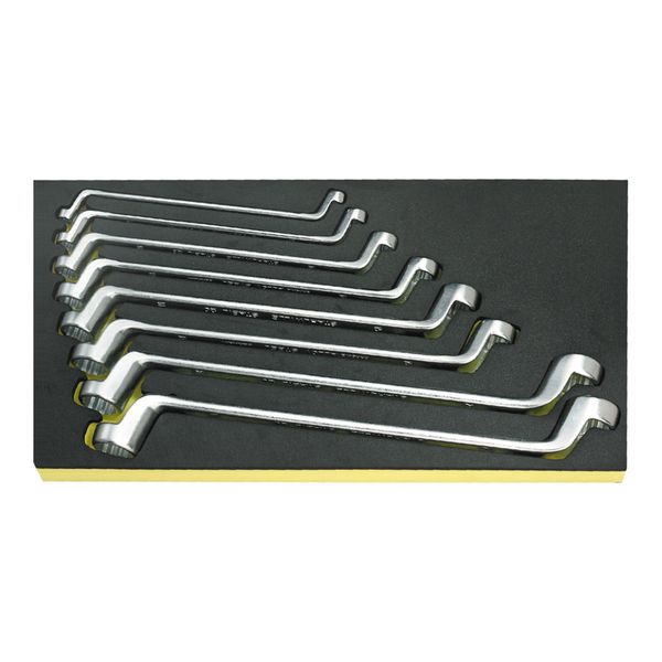 Stahlwille DoppelringschlüSsel I.Tcs Nr.Tcs 20/8,6X7-19X22MM 1/3-Teilung 8Tlg. (96838192)-image