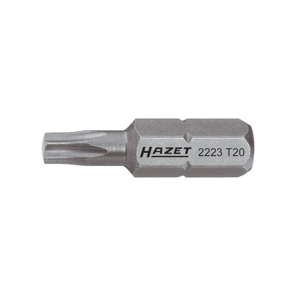 Hazet 2223-T10 Bit Sechskant Massiv 6,3 (1/4 Zoll) Innen Torx Profil T10)-image