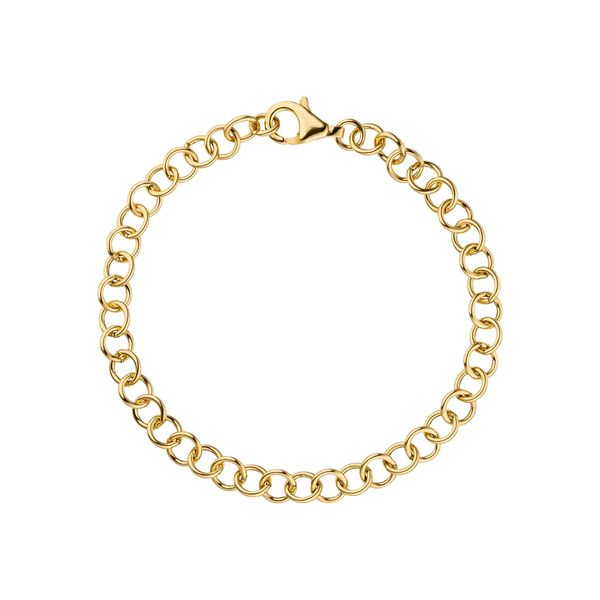 Armband Jobo "Rund-Ankerarmband", Goldfarben, ArmbäNder, Damen, 19Cm, Silber 925 (Sterlingsilber), Armband, 925 Silber 19 Cm-image