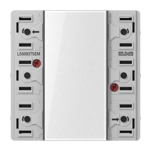 Modulo Di Espansione Universale Per Pulsanti, 3 Pieghe - Sensore A Sfioramento Knx 6 Pieghe Ls 5093 Tsem-image