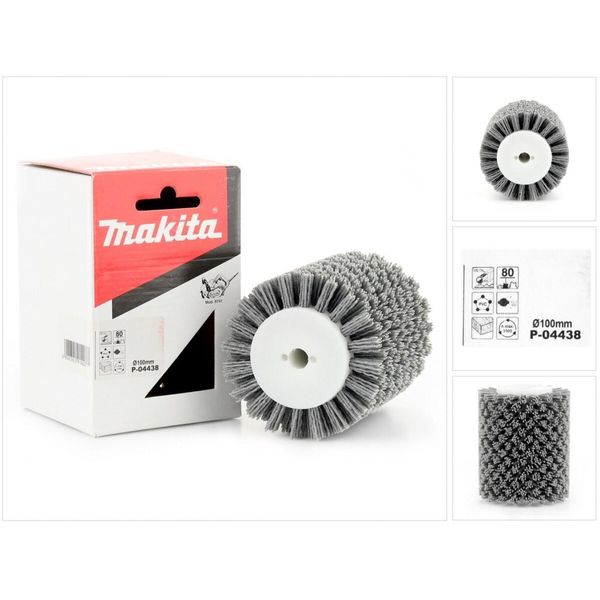 Makita P-04438 Spazzola Abrasiva In Nylon K80 100 Mm - Compatibile Con Makita 9741-image
