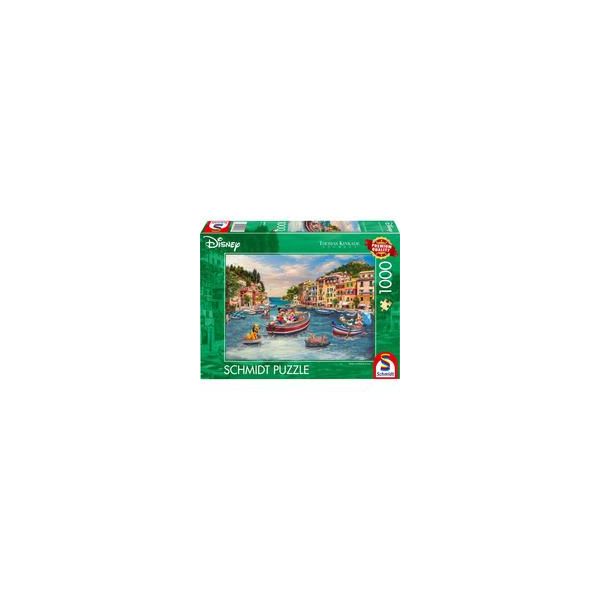 Thomas Kinkade Studios: Disney - Mickey And Minnie In Italy, Puzzle 1000 Teile-image