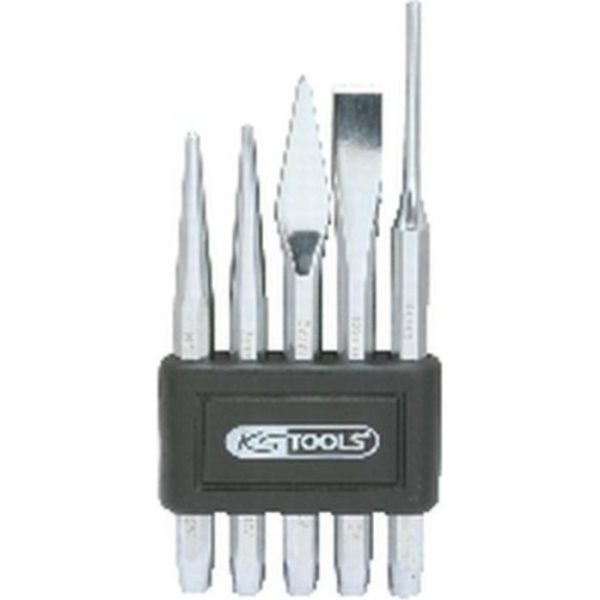 Ks Tools Set Di 5 Pezzi Di Punzoni / Scalpelli E Punzoni Centrali - 156.0160-image