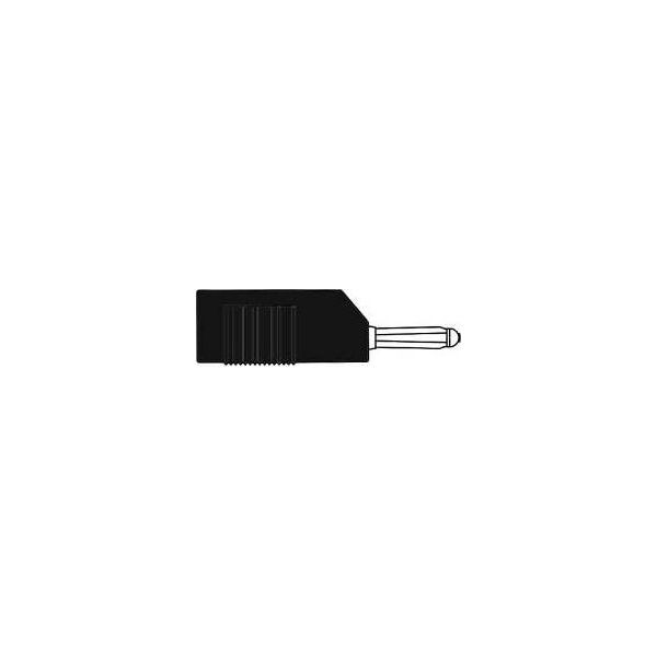 Connettore Di Accoppiamento Da 4 Mm Con Montaggio Cavo Longitudinale O Trasversale, Con Vite / Nero (Bsb 20K)-image
