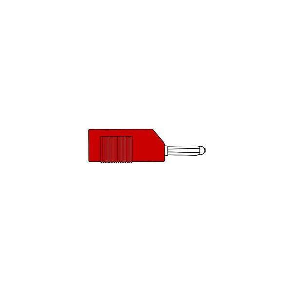 Connettore Di Accoppiamento Da 4 Mm Con Montaggio Cavo Longitudinale O Trasversale, Con Vite / Rosso (Bsb 20K)-image