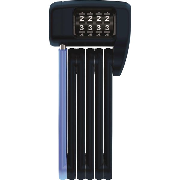 Abus Bordo Lite 6055C Serratura A Libro - Con Codice A Combinazione - Serratura A Combinazione Ultraleggera In Acciaio Speciale - Livello Di Sicurezza Abus 7 - 60 Cm - Nero/Blu-image