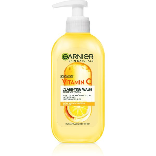 Garnier Haut Naturals Gel Detergente Alla Vitamina C Vitamina Cg E Agrumi - Per Pelli Spente E Stanche 200Ml-image