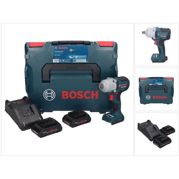 Bosch Professional 0 601 9K4 002 Bosch Professional Gds 18V-450 Hc Akku-Drehschlagschrauber-Set 18,0 V-image