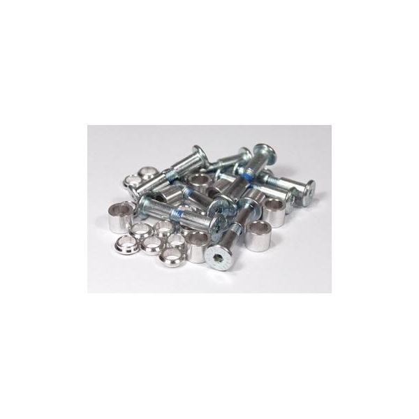 Viti Di Ricambio Powerslide Kizer Fluid Axle Set Argento (8 Pezzi)-image