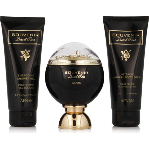 Afnan - Set Regalo Souvenir Desert Rose Edp 100 Ml, Gel Doccia 100 Ml E Lozione Corpo 100 Ml 100Ml-image