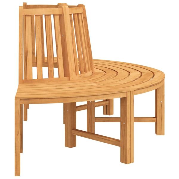 Vidaxl Panchina Da Giardino Semicircolare Ø201 Cm In Legno Massello Di Teak - Panchine Da Giardino-image