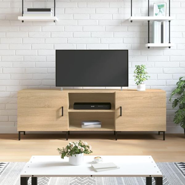 Mobile Tv Vidaxl Rovere Sonoma 150X30X50 Cm Materiale A Base Di Legno - Mobile Tv - Mobile Tv - Porta Tv - Mobili Tv-image