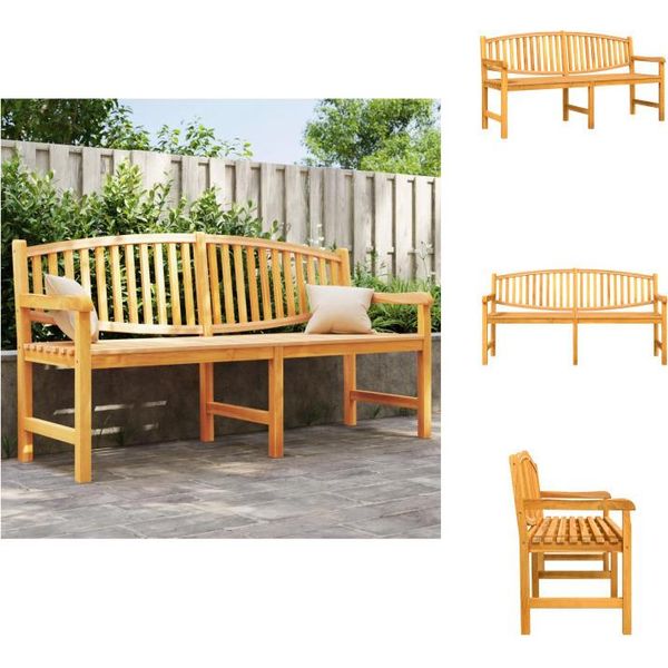 Vidaxl Panchina Da Giardino 179,5X60X90 Cm Legno Massello Teak - Panchine Da Giardino-image