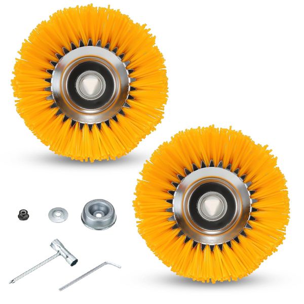 Jayseuw Spazzola Per Erbacce 2 Nylon 25,4X200Mm 8 Pollici Attacco Decespugliatore Per Stihl Decespugliatore Decespugliatore-image