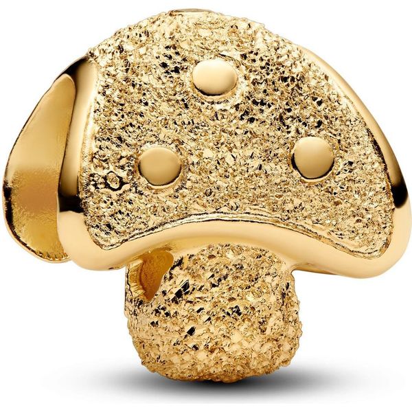Pandora Moments Charm Mini Fungo Texture Placcato Oro 764048C00-image