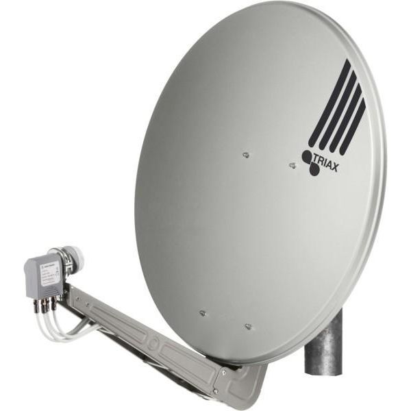 Triax Antenna Parabolica Offset 85 Cm Grigio Chiaro Fesat 85HQLG-image