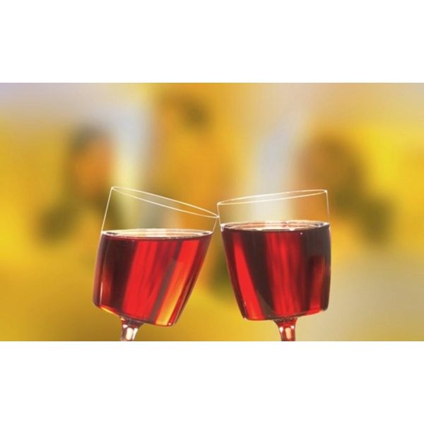 Papstar 12145 Papstar Bicchiere Da Vino Rosso In Plastica, 0,2 L, Cristallino-image