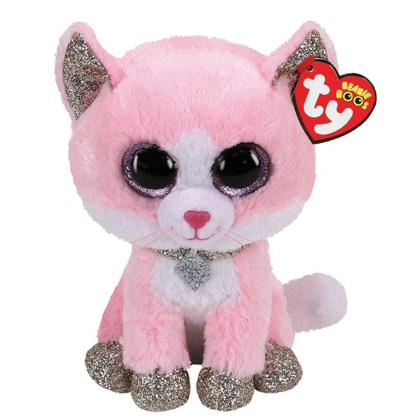 Ty Fiona Gatto Rosa Beanie Boo - Reg-image