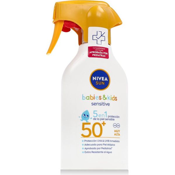 Nivea Sun Babies & Kids Sensitive 5In1 Protezione Solare Spf 50+ 270 Ml-image