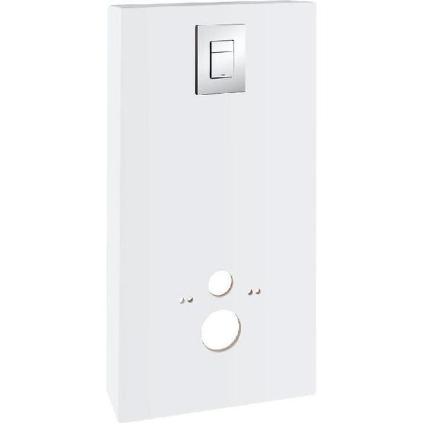 Grohe Solido - Modulo Sanitario Per Wc Con Pulsante Skate Cosmopolitan, Bianco/Cromo 39377LS0-image