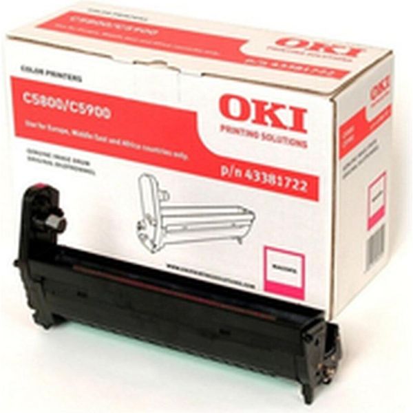 Oki 43381722 - Originale - C5800 - C5900 - C5550MFP - 20000 Pagine - Stampa Laser - Magenta - Nero-image