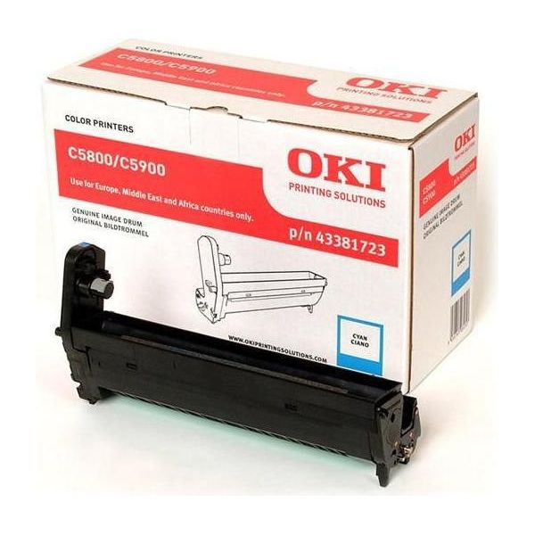 Oki 43381723 - Originale - C5800 - C5900 - C5550MFP - 20000 Pagine - Stampa Laser - Ciano - Nero-image