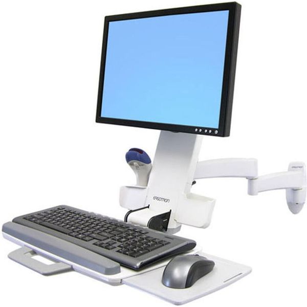 Ergotron 200 Series Combo Arm 61 Cm (24") Bianco Parete"-image