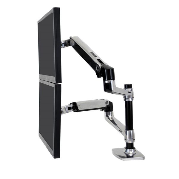 Ergotron Lx Series Dual Stacking Arm 61 Cm (24") Argento Scrivania"-image