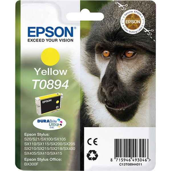 Epson C13T08944011 Epson Durabrite Ultra Ink T 089 Cartuccia D'inchiostro Giallo T 0894-image