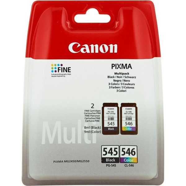 Canon PG-545/CL-546 Multipack - Inchiostro A Base Di Pigmento - 2 Pz - Confezione Multipla-image