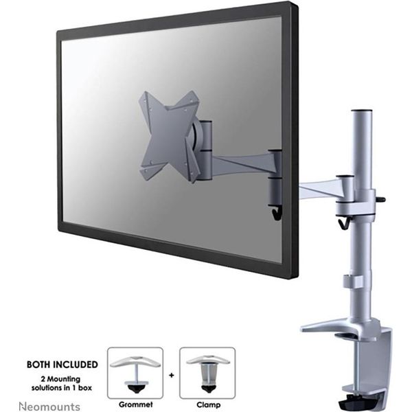 Neomounts FPMA-D1330SILVER Supporto Da Tavolo Per Tv A Schermo Piatto 76,2 Cm (30") Argento"-image