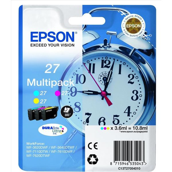 Epson 111599 Cartuccia Ink Jet Multipack 27 Sveglia Multicolore-image