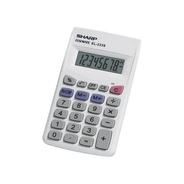 Sharp EL-233SB Calcolatrice Desktop Calcolatrice Finanziaria Grigio-image