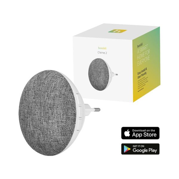 Hombli Doorbell Chime 2 - Senza Fili - Campanello - 21 Melodie - Compatibile Con Il Campanello Intelligente Hombli - Ricevitore Per Campanello-image