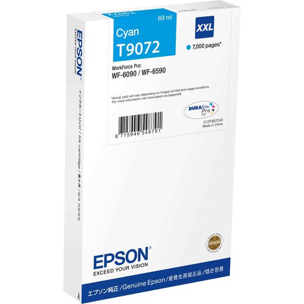Epson T9072 Cartuccia D'inchiostro 1 Pz Originale Ciano-image