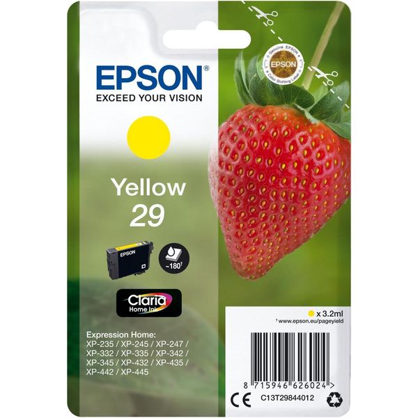 Epson Strawberry C13T29844012 Cartuccia D'inchiostro 1 Pz Originale Resa Standard-image