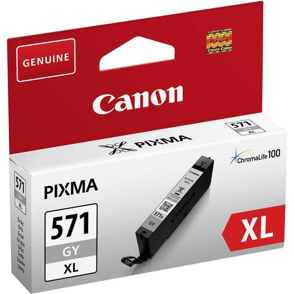 Canon CLI-571GY Xl - 11 Ml - Alta Resa - Grigio - Originale - Contenitore D'inchiostro-image
