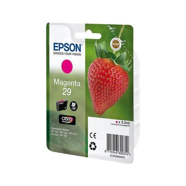 Epson Strawberry 29 M Cartuccia D'inchiostro 1 Pz Originale Resa Standard Magenta-image
