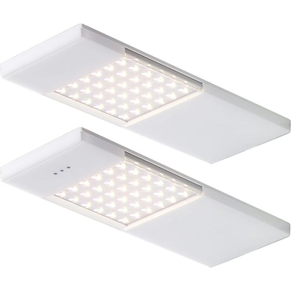 Lampada Da Cucina Led Sottopensile 2X4 W, Set Luce Samba Con Sensore, Dimmer-image
