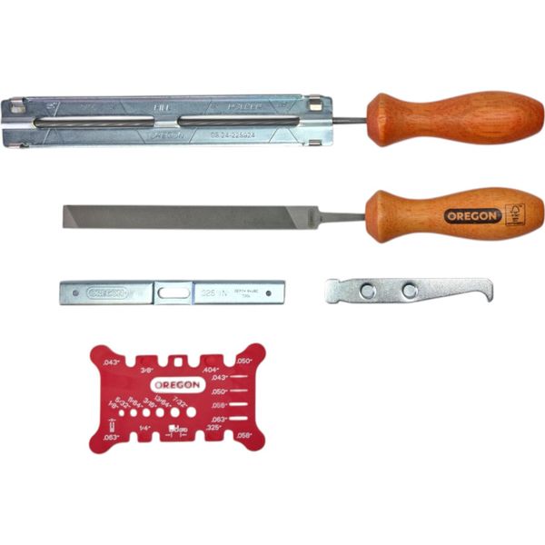 Set Di Affilatura Per Catene Oregon Per Tutte Le Catene Da 325" Pollici Ø 4,8 Mm Set Di Affilatura Per Lime In Borsa 558550"-image