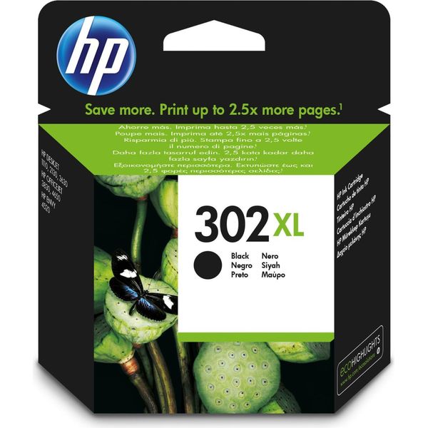 Hp 302Xl Cartuccia Originale Di Inchiostro F6U68Ae Abe Nero-image