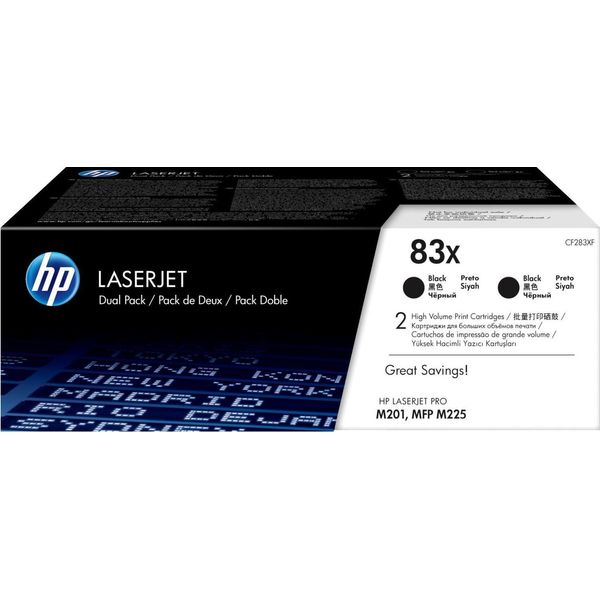 Hp Confezione Da 2 Cartucce Toner Nero Originale Alta Capacita' Laserjet 83X-image