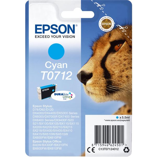 Epson Cheetah Cartuccia Inchiostro Originale Ciano-image