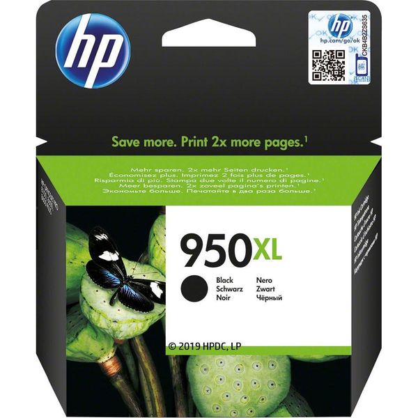 Hp 950XL CN045AE 301 High Yield Black Original Ink Cartridge Cartuccia D'inchiostro 1 Pz Resa Elevata Xl-image