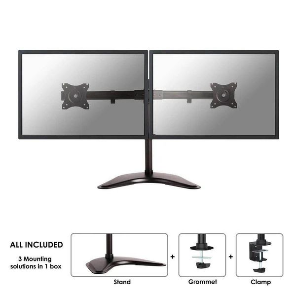 Neomounts By Newstar NM-D335DBLACK Neomounts Select Tis 10"-27"" 2TFT Nero Max.16Kg"-image
