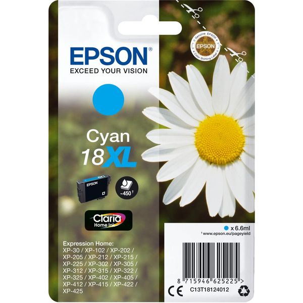 Epson Daisy T18124022 Cartuccia Margherita Ciano Inchiostri Claria Home 18XL-image